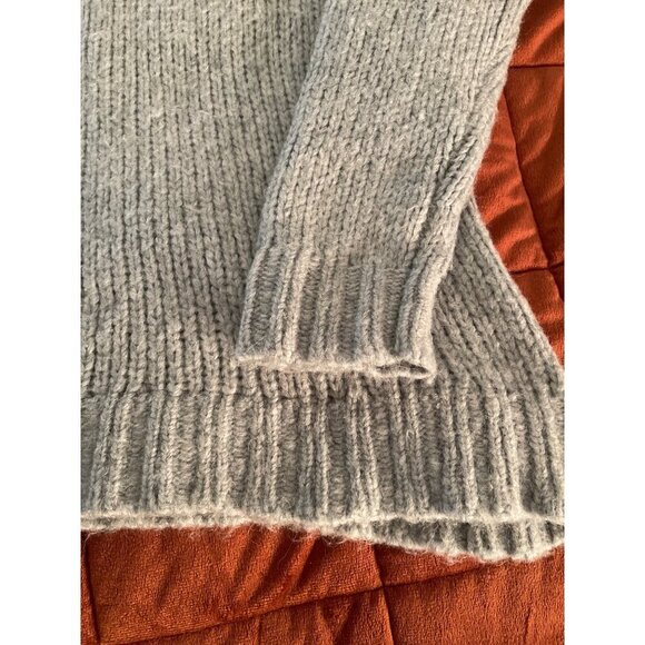 Arpeggio knitwear 20%‎ Wool 5% Alpaca Blue Gray Tunic Chunky Sweater Sz L - Picture 4 of 14
